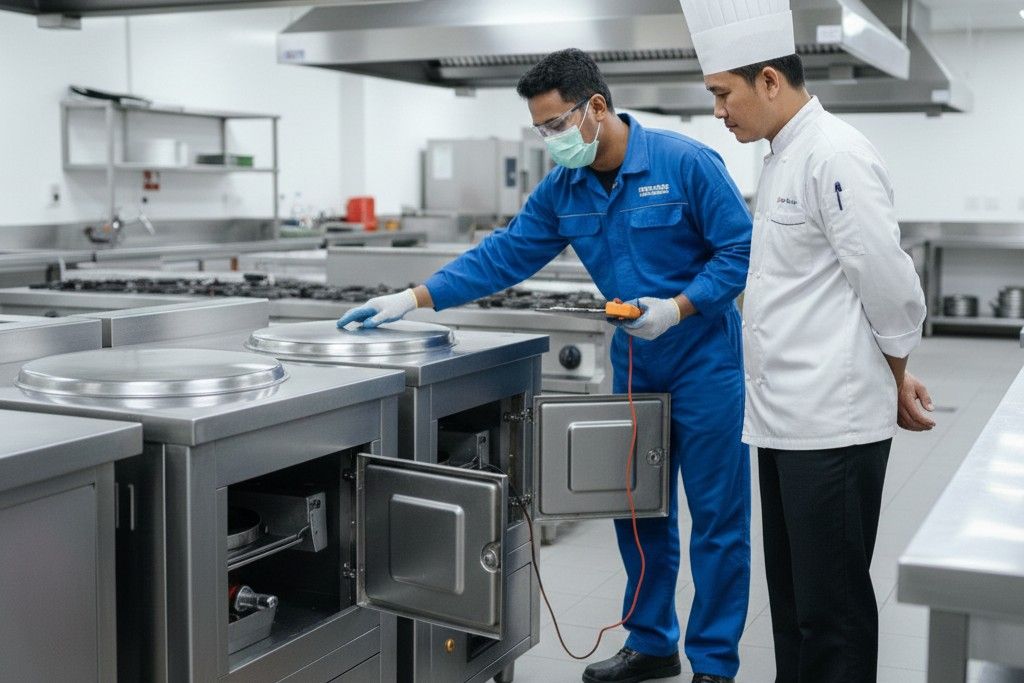 Rice Steamer Dapur Produksi Cepat Saji, Operasional Maksimal